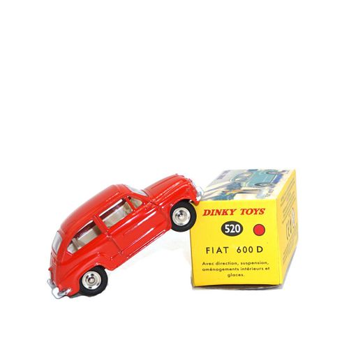 Dinky Toys 520 - Fiat 600d Rouge 1:43-Atlas