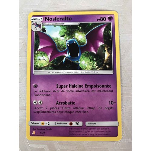Cartes Pokemon 6/30 Nosferalto