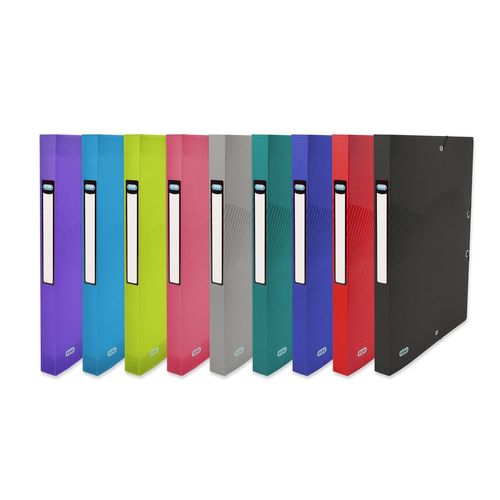 Elba Lot De 12 Boîtes De Classement Osmose 24x32 D25 Pp Coloris Aléatoire