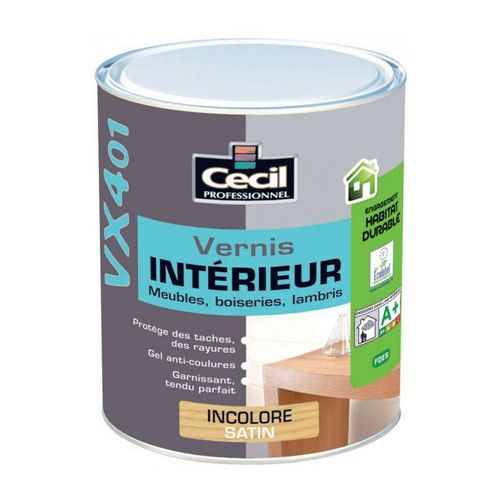 Vernis CECIL VX401 interieur - Satiné