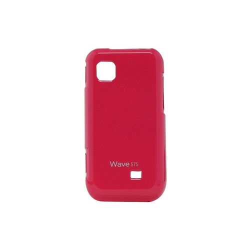 Coque Samsung Wave 575 Rose Glossy Silicone Souple (Tpu)