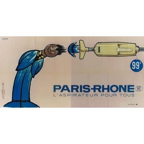 Affiche Paris Rhone Aspirateur