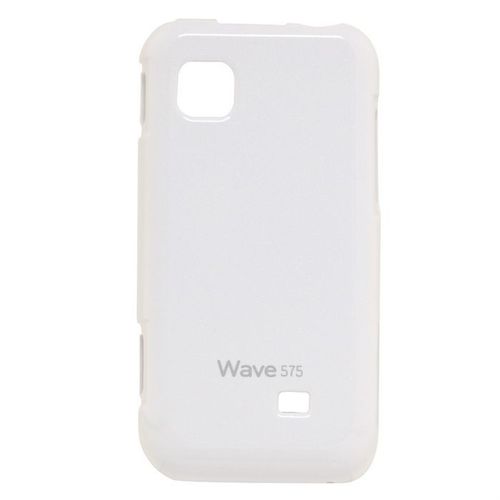 Coque Samsung Wave 575 Blanc Glossy Silicone Souple (Tpu)