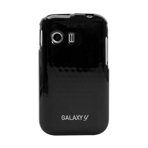 Coque Samsung Galaxy Y Noir Glossy Silicone Souple (Tpu)