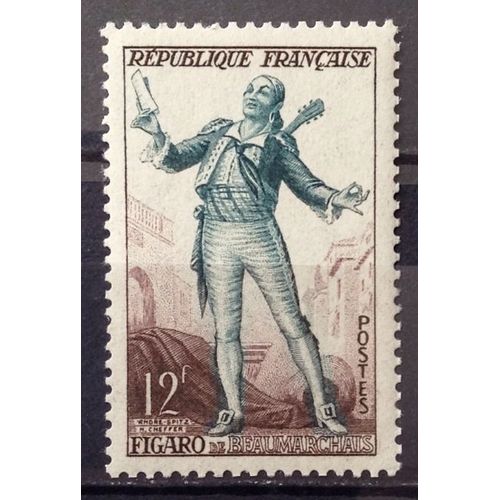 Théâtre Français - Figaro 12f (Impeccable N° 957) Neuf** Luxe (= Sans Trace De Charnière) - France Année 1953 - N22533