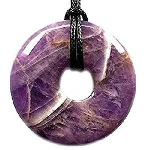 Collier Pendentif Améthyste - Lithothérapie : Intégration  Calme Spirituel  Guérison