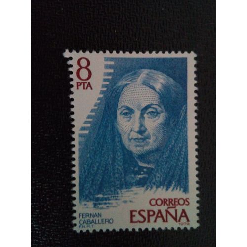 Timbre Espagne Yt 2159 Fernán Caballero 1979