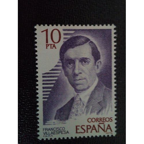 Timbre Espagne Yt 2160 Francisco Villaespesa 1979
