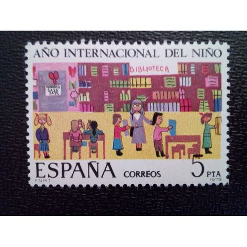 Timbre Espagne Yt 2165 Année Internationale De L'enfant 1979