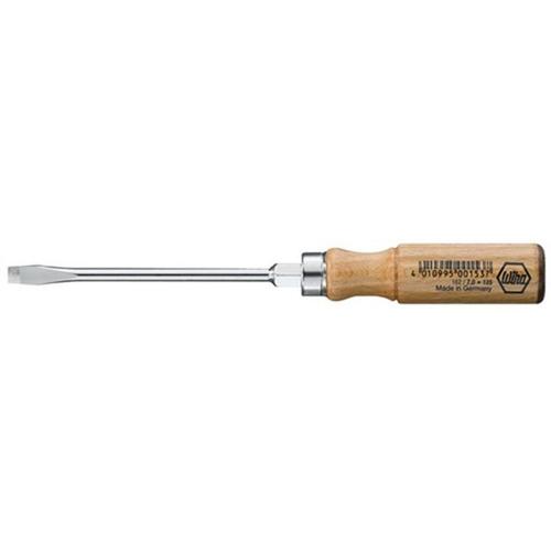 Tournevis plat 1.1 mm x 9 mm Wiha wooden handle 162 00154 Longueur de la lame: 150 mm 1 pc(s)