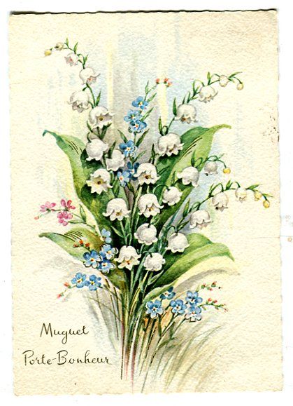 Carte Postale Muguet Porte Bonheur Carte Postale Rakuten