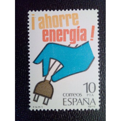 Timbre Espagne Yt 2156 Économiser De L'électricité 1979