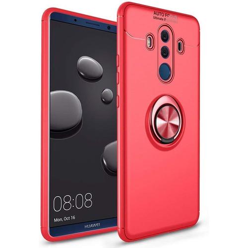 Coque Mate 10 Pro, Ultra Mince Pc 360 Degrés Anneau Béquille Support Rotatif Support De Voiture Magnétique Coque De Protection Mince Pour Huawei Mate 10 Pro