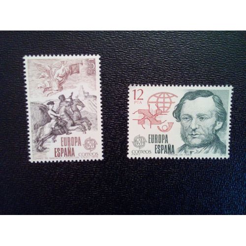 Timbre Espagne Yt 2166 - 2167 Séries: Europe (C.E.P.T.) 1979