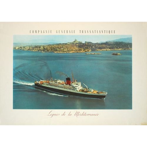 Affiche Compagnie Generale Transatlantique