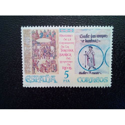 Timbre Espagne Yt 2152 Monastère De Santa Maria De Ripoll 1978