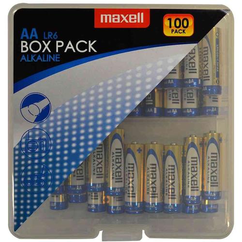 PILES LR06 ALCALINES AA 1.50V x100 MAXELL