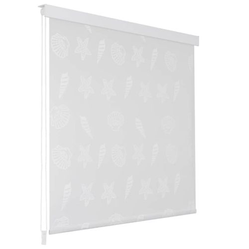 vidaXL Store roulant de douche 80 x 240 cm Étoile de mer