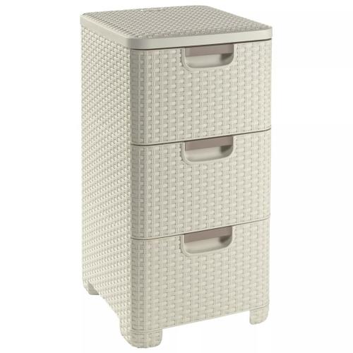 Curver Armoire à tiroirs Style 42 L Blanc 06604-885-11