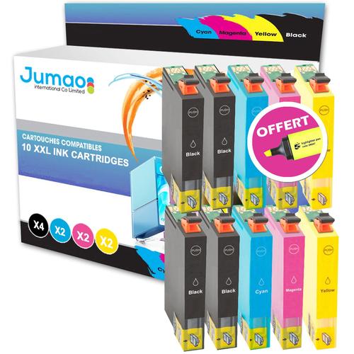 10 cartouches jet d'encre Jumao T071 compatibles pour Epson Stylus DX5050 +Fluo offert