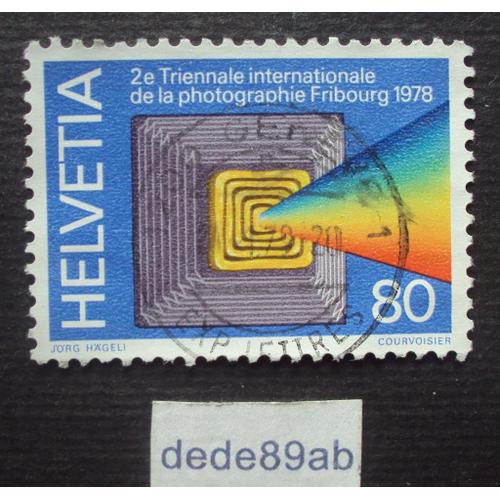 Suisse.. 80 Helvétia . 2e Triennale Internationale De La Photographie . Fribourg 1978 . Oblitéré Used Stamp.