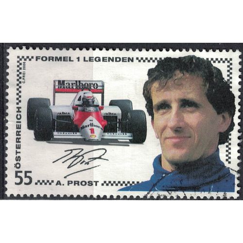 Autriche 2006 Oblitéré Used Voitures Légendes De La Formule 1 Alain Prost Su