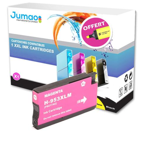 cartouche Jumao pour HP Officejet Pro 7720 7730 7740 8210 8727, type Jumao Magenta 30 ML +Fluo offert