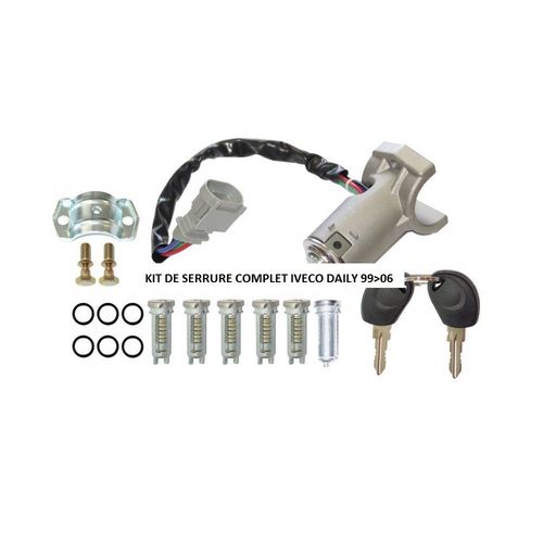 Set Intégral De Serrures De Portes Et Antivol Pour Iveco Daily De 05/99 À 05/06