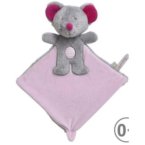 Doudou Souris Gris Et Rose Sucre D'orge