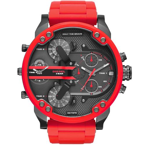 Montre Diesel En Acier Rouge