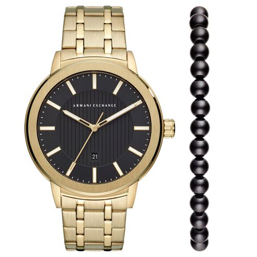 Coffret Armani Exchange En Acier Jaune