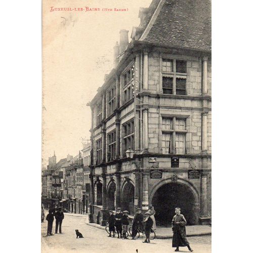 Carte Postale Ancienne Debut Xx Eme Siecle - Luxeuil Les Bains - Haute Saone - Maison Francois 1er Et Grande Rue - Imprimerie Ad. Welck - Saint Die Depose N° 2761
