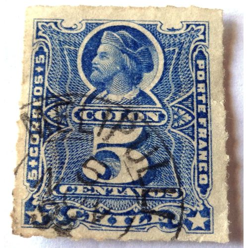 Timbre Chili - Christopher Columbus - 5 Centavos