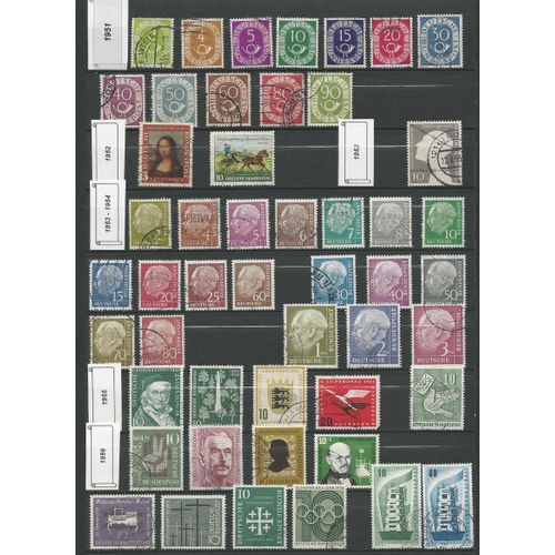 Allemagne - Timbres De 1951 A 1965 - Ref. 66.