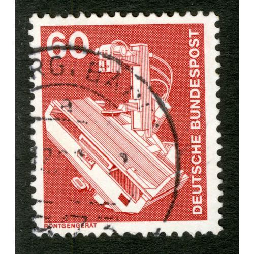 Timbre Oblitéré Deutsche Bundespost, 60, Rontgengerat