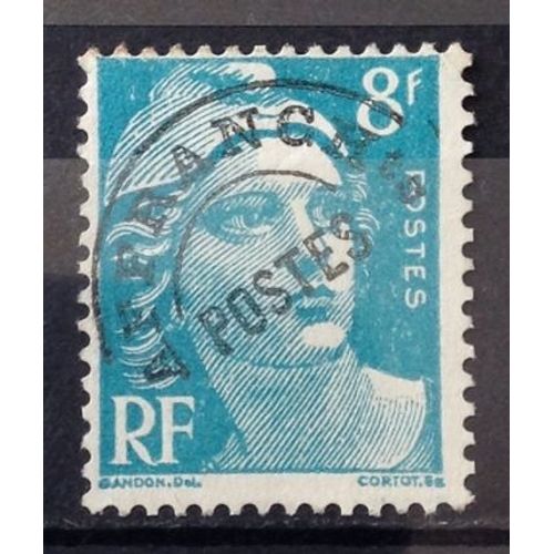 Préoblitéré Gandon 8f Bleu Clair (Très Joli N° 101) Obl - France Année 1945 - N22717
