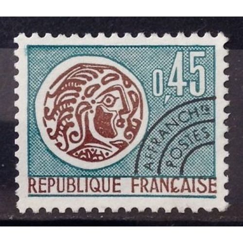Préoblitéré Monnaie Gauloise République 0,45 (Très Joli N° 132) Obl - France Année 1964 - N22718