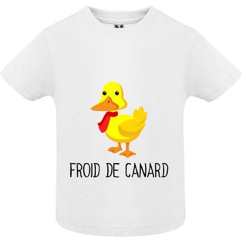 T Shirt Premium Bebe Garcon Froid De Canard Humour Manche Courte Col Rond Rakuten