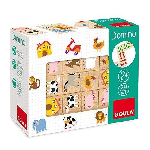 Goula - 50267 - Jouet En Bois - Eveil - Domino - Ferme