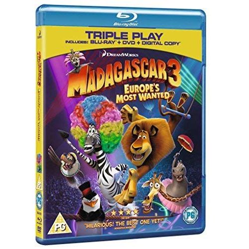 Madagascar 3: Europe'S Most Wanted - Triple Play (Blu-Ray + Dvd + Digital Copy) [Region Free]