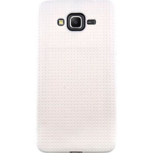 Coque Samsung Galaxy Grand Prime Blanc Micro Perforée Silicone Souple (Tpu)