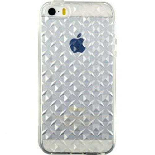Coque Iphone 5 5s Se Croisillons Transparent Silicone Souple (Tpu) + 1 Film