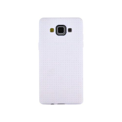 Coque Samsung Galaxy A5 A500 (2015) Blanc Micro Perforée Silicone Souple (Tpu)