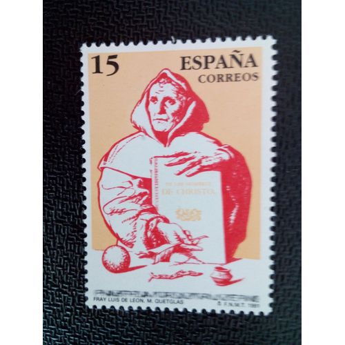 Timbre Espagne Yt 2724 Luis De Leon 1991