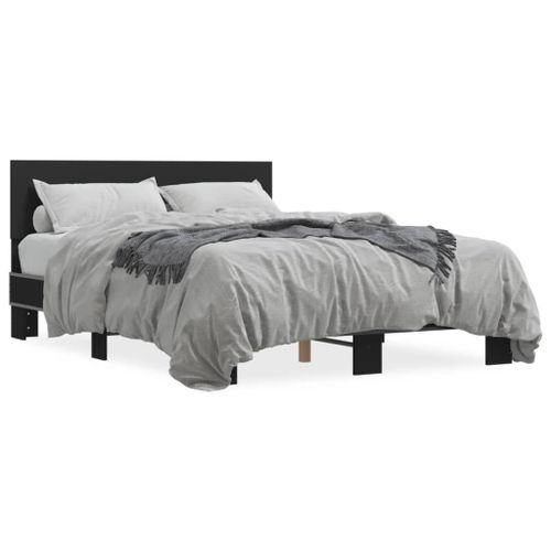 Vidaxl Cadre De Lit Sans Matelas Noir 120x200 Cm