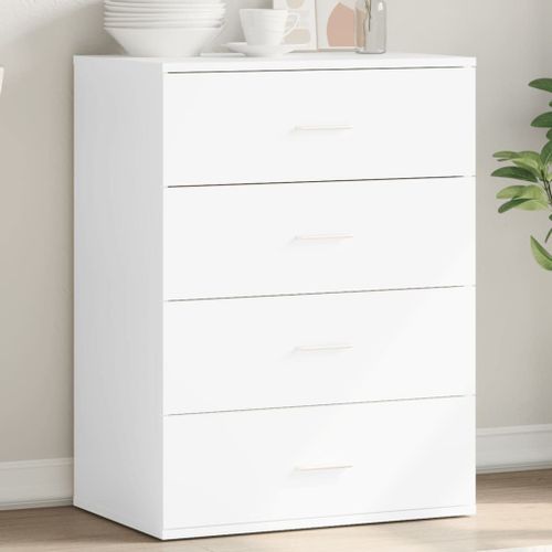 Vidaxl Buffet Blanc 60x39x80 Cm Bois D’Ingénierie