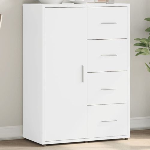 Vidaxl Buffet Blanc 60x31x84 Cm Bois D'ingénierie