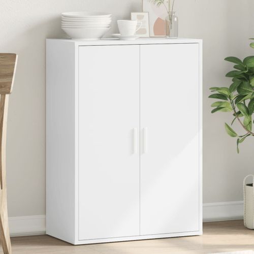 Vidaxl Buffet Blanc 60x31x84 Cm Bois D'ingénierie