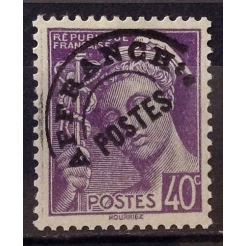 Préoblitéré Mercure 40c Postes Violet (413) (Impeccable N° 80) Neuf** Luxe (= Sans Trace De Charnière) - France Année 1942 - N22715
