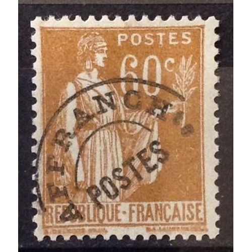 Préoblitéré Paix 60c Bistre (Superbe N° 72) Neuf* - Cote 8,25 - France Année 1922 - N22713